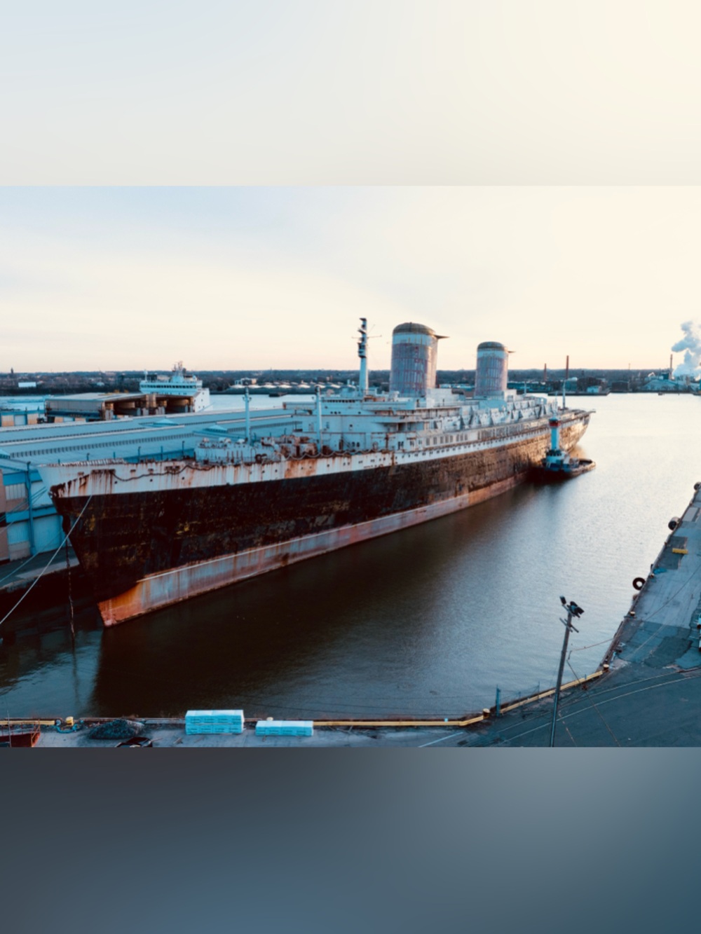 2025 SS United States Ocean Liner Ship Philadelphia Harbor 8x10 Photo Print